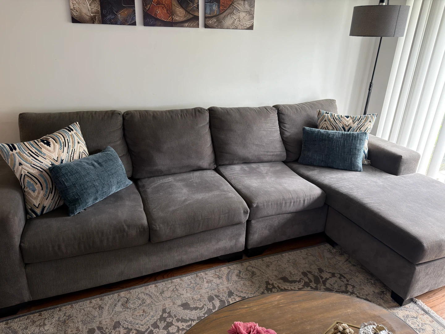 Grey Sectional Sofa - photo 3
