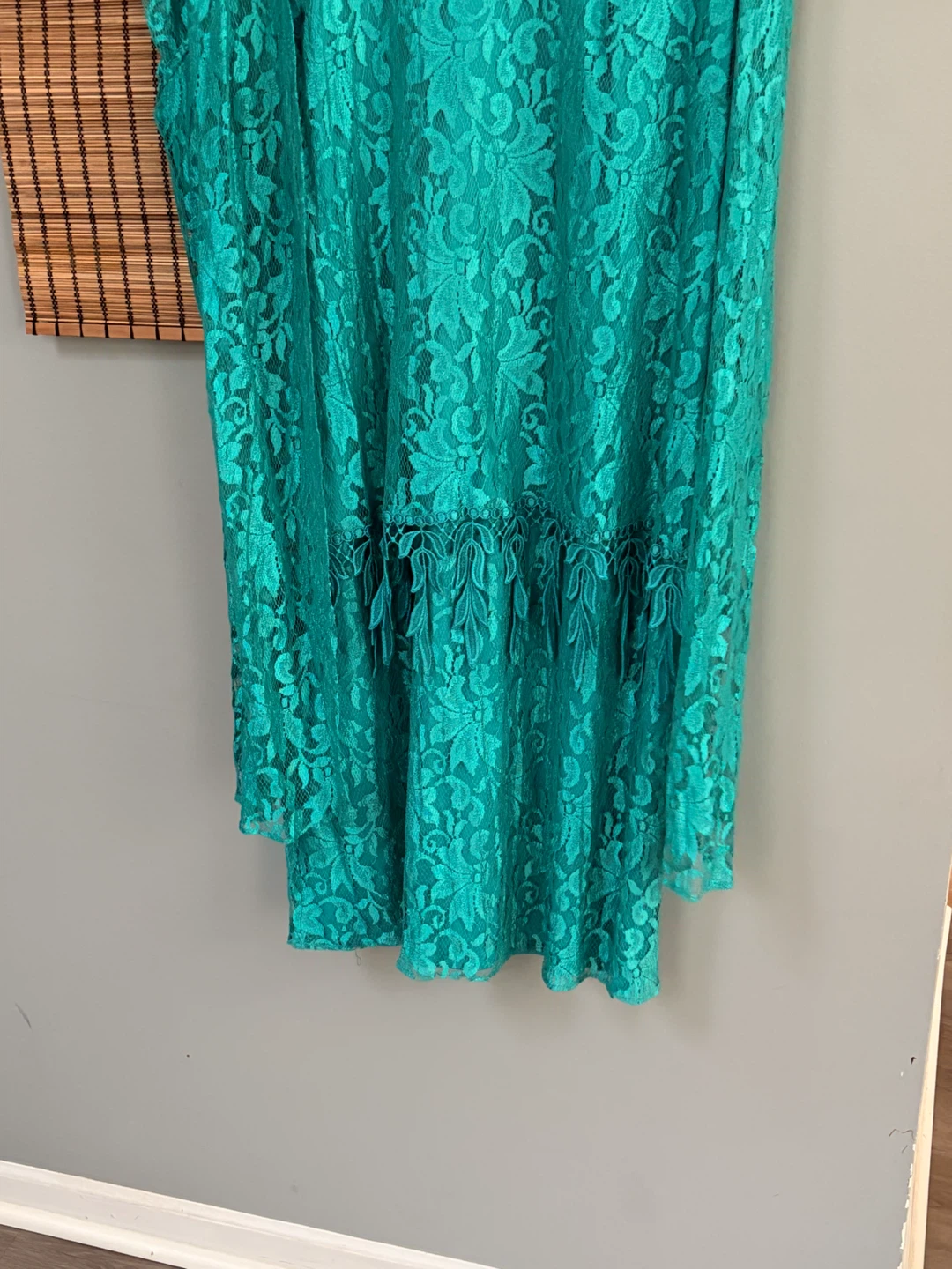 WOMENS PLUS SIZE 20W DRESS IN TEAL BY DAVID ROSE MESH FABRIC - photo 2