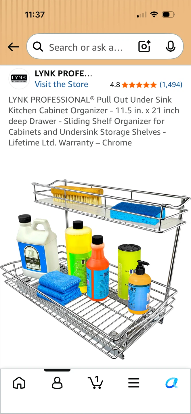 Pull Out Cabinet/ Under Sink Organizer - photo 5