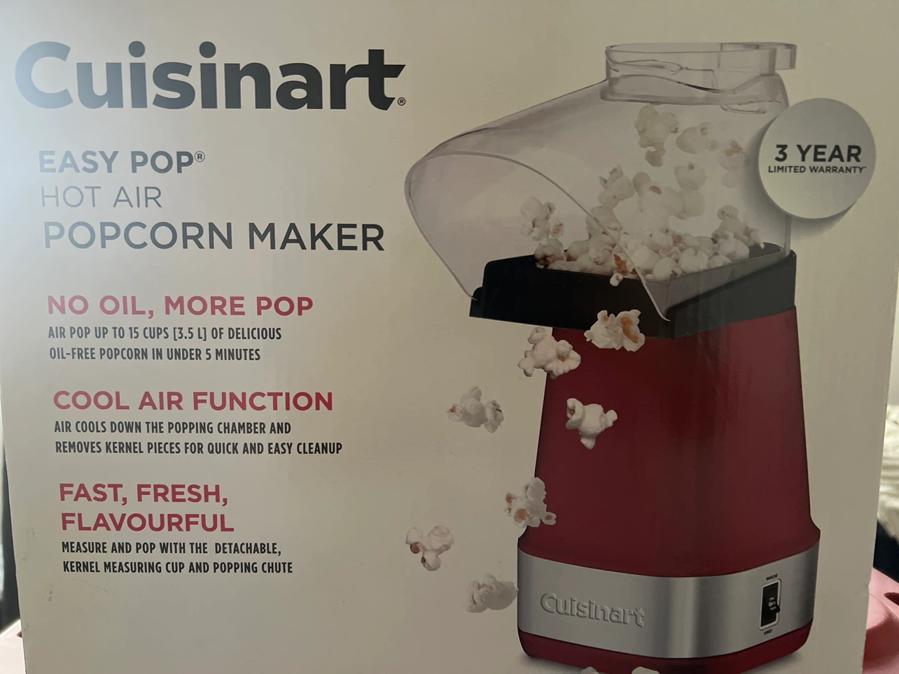 Cuisinart Easy Pop Hot Air Popcorn Maker
