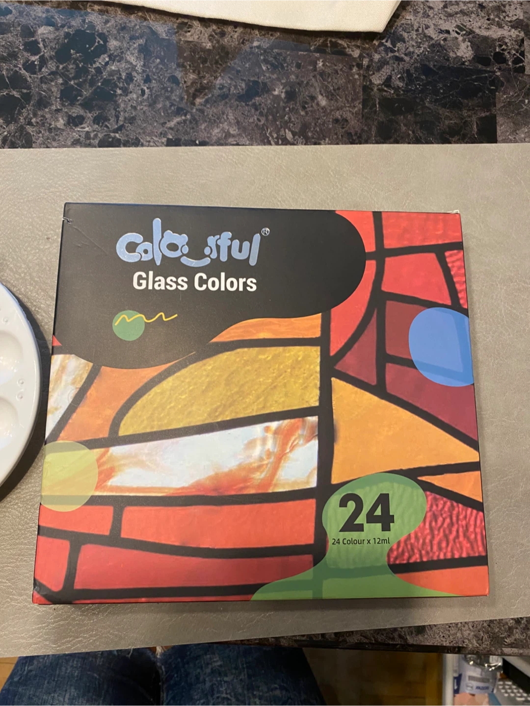 Colourful Glass Colors Paint Set