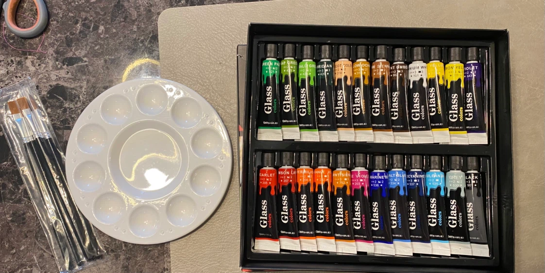 Colourful Glass Colors Paint Set - photo 2