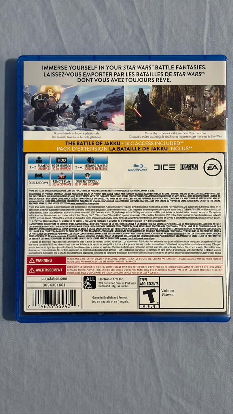 Star Wars Battlefront PS4 Video Game - photo 2