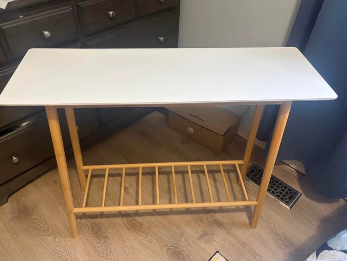 Slim Console Table with Wood Legs - photo 2