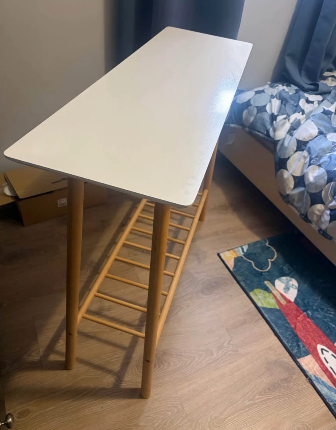 Slim Console Table with Wood Legs - photo 3