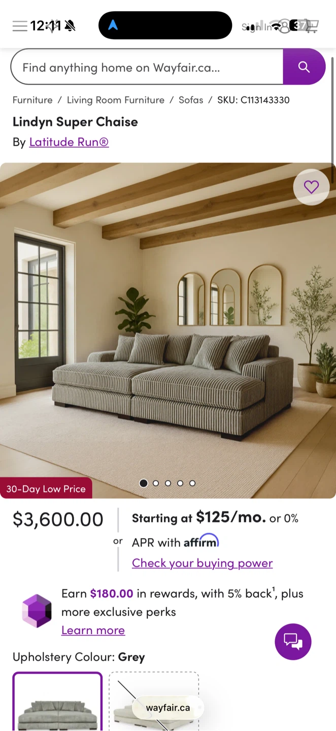 Latitude Run Super Chaise Sofa - photo 2