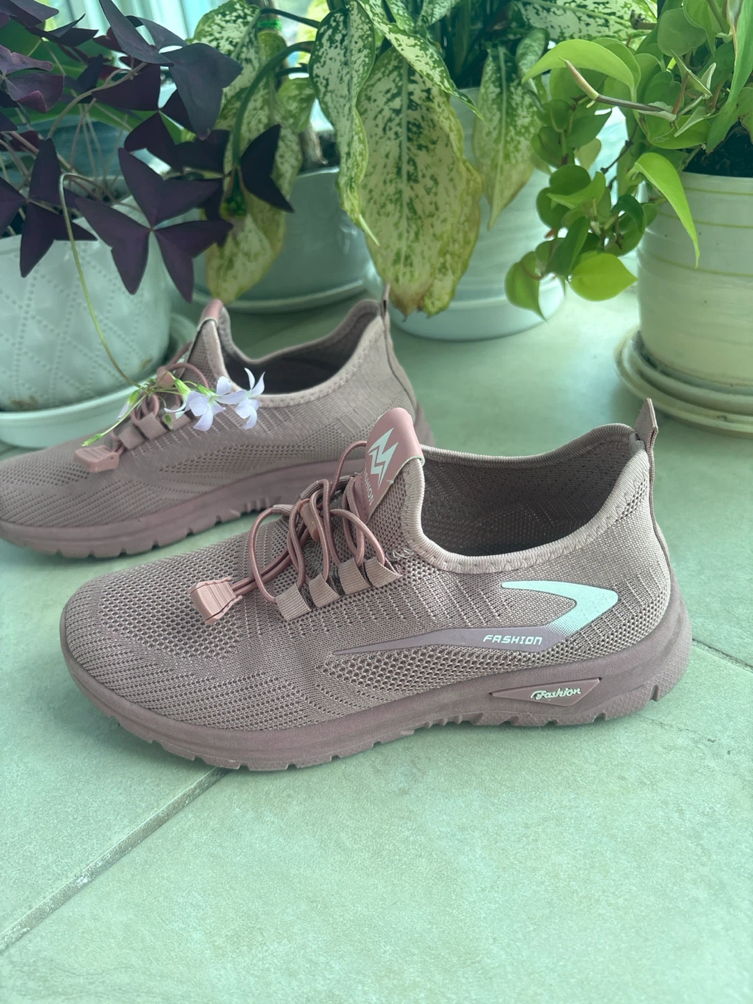Women's Pink Fashion Sneakers - photo 2