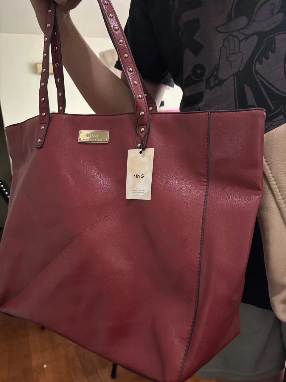 MNG Red Tote Bag