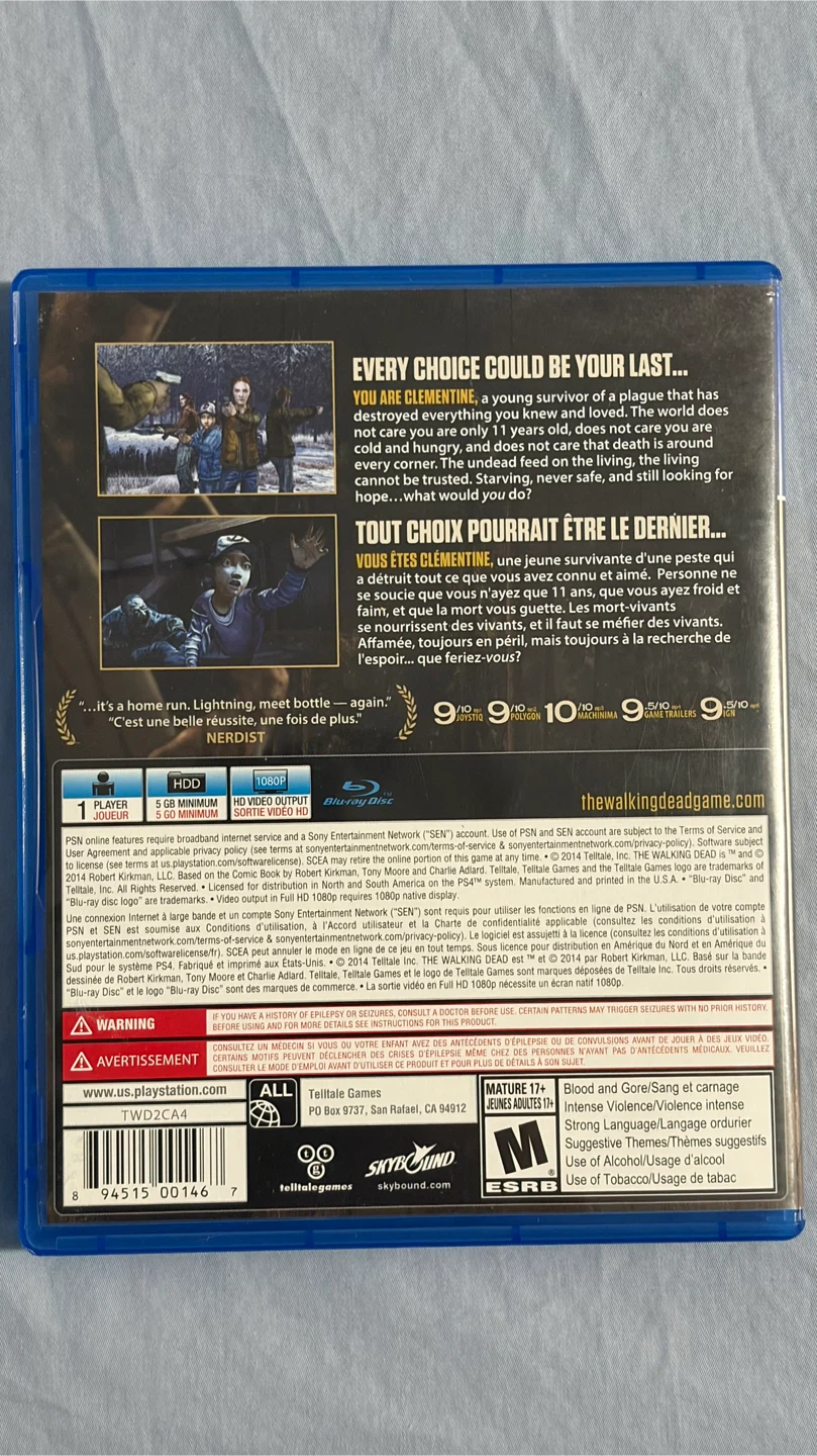 The Walking Dead: Season Two PS4 Game - photo 2