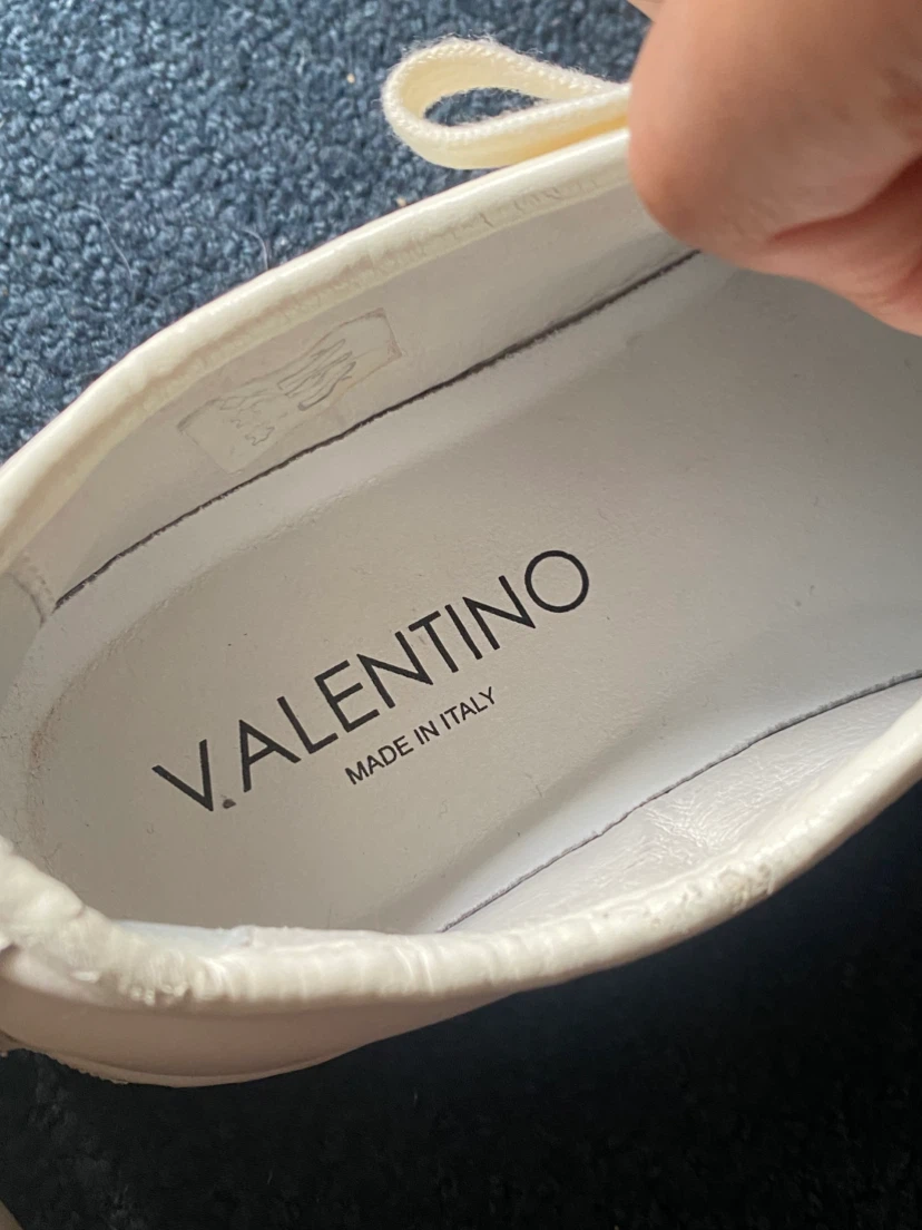 Valentino Leather Sneakers - White - photo 5