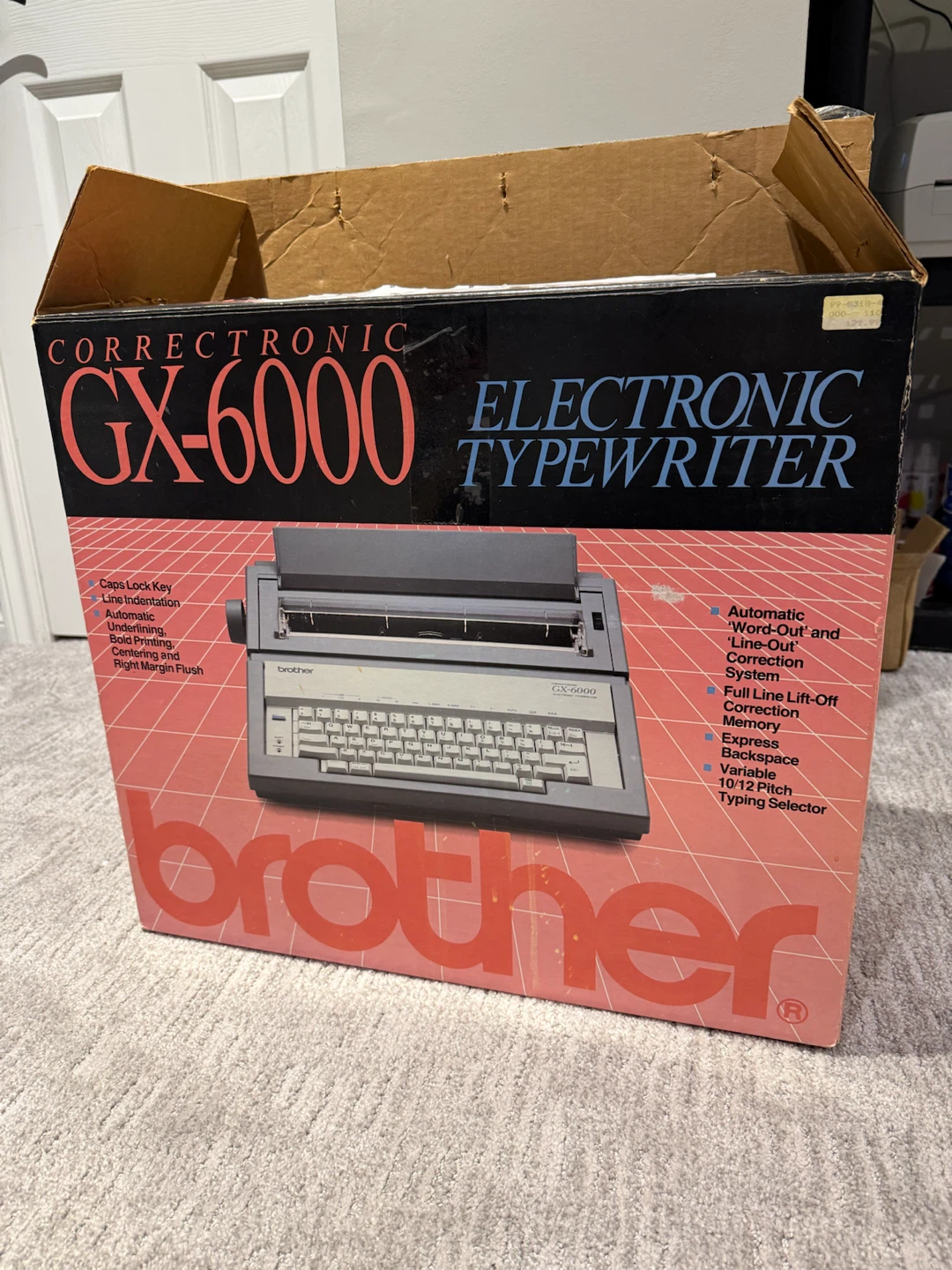 Brother Corrector GX-6000 Electronic Typewriter