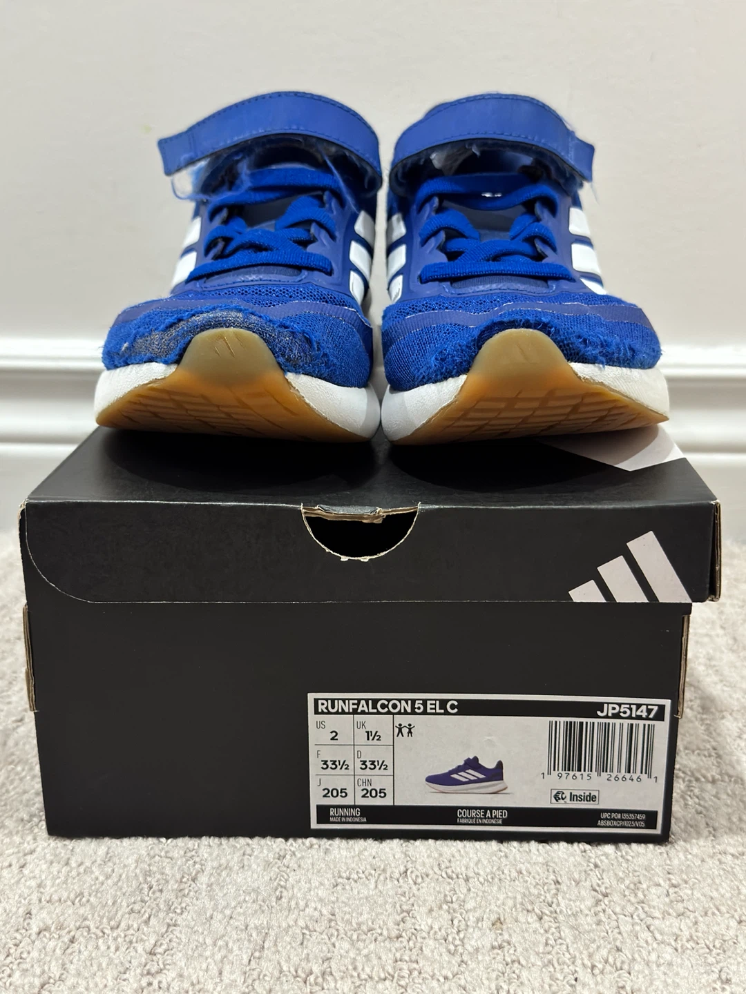 Adidas boys shoes runners size 2
