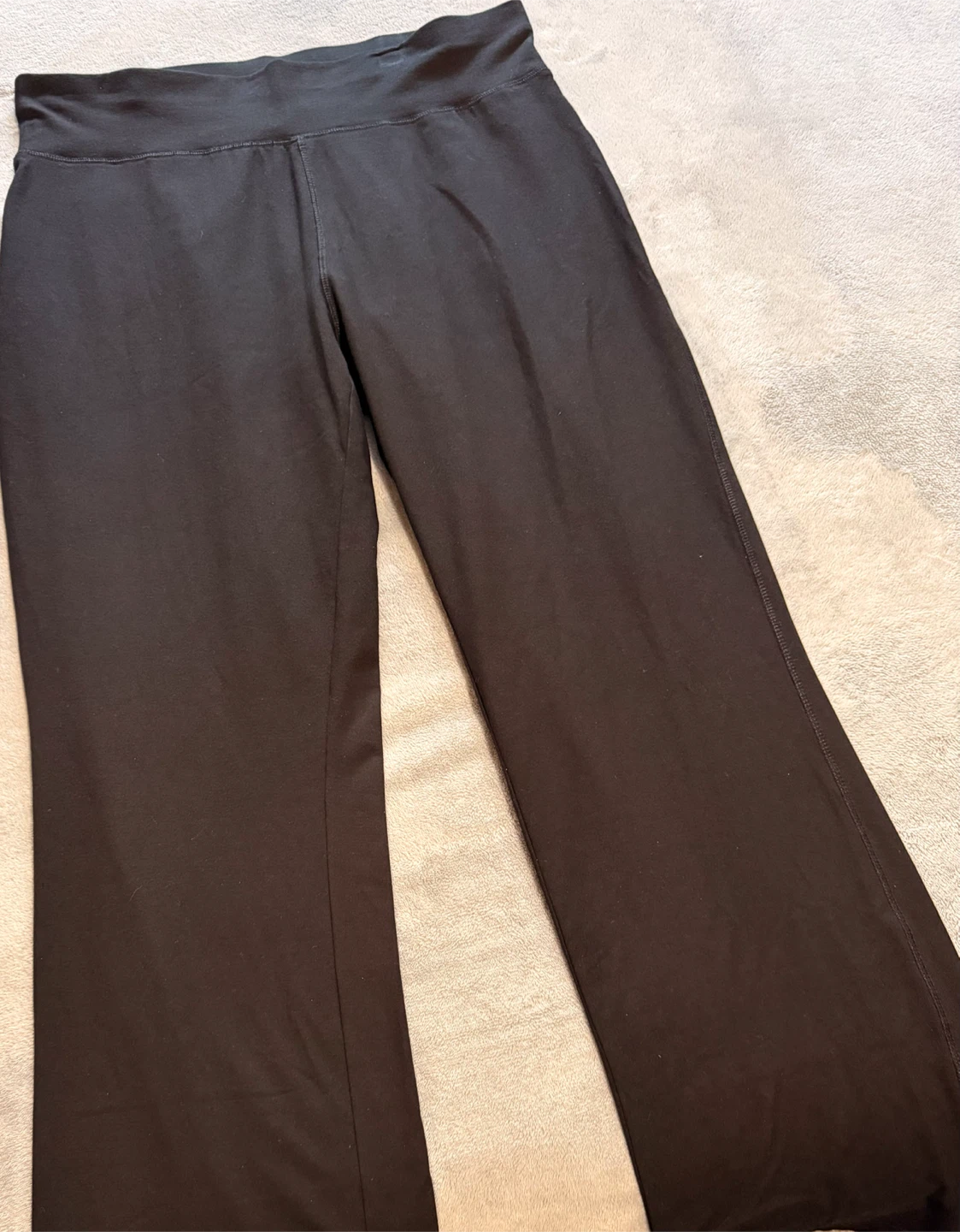 Black Wide Leg Yoga Pants - Size 2X