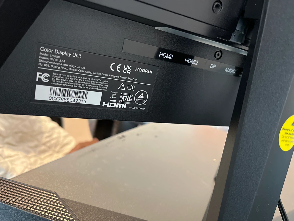 KOORUI 27" Curved Gaming Monitor - photo 4