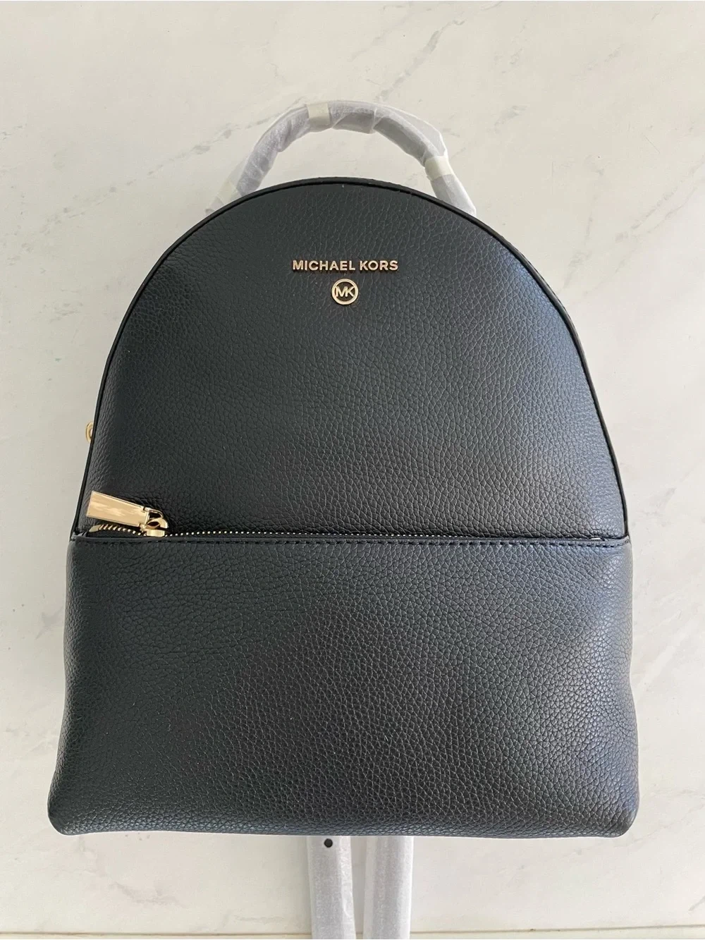 Authentic Michael Kors Black Leather Backpack