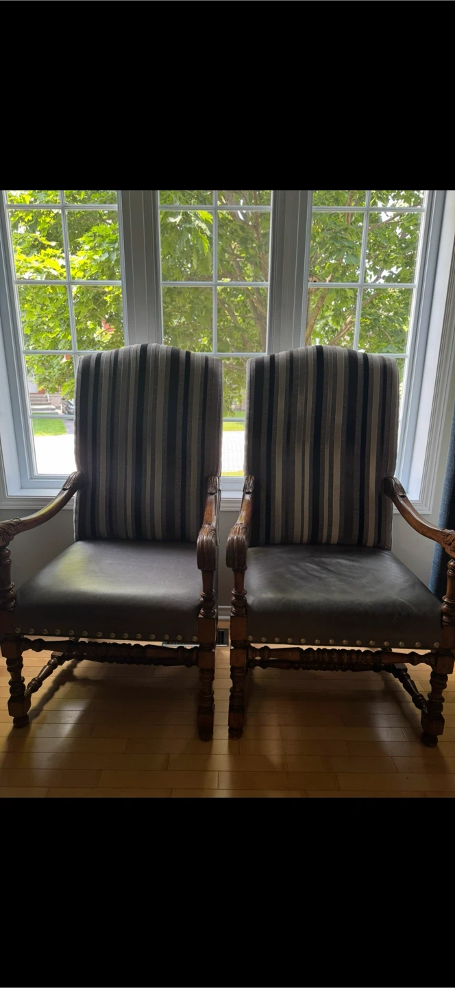 Two Vintage Accent Chairs