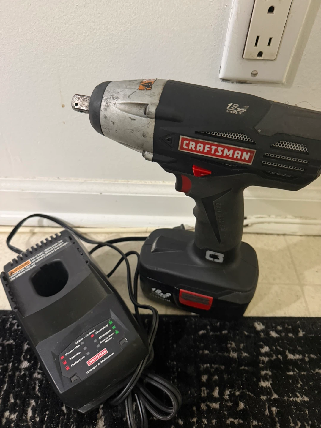 Craftsman 19.2V C3 Cordless Impact Wrench with Charger
