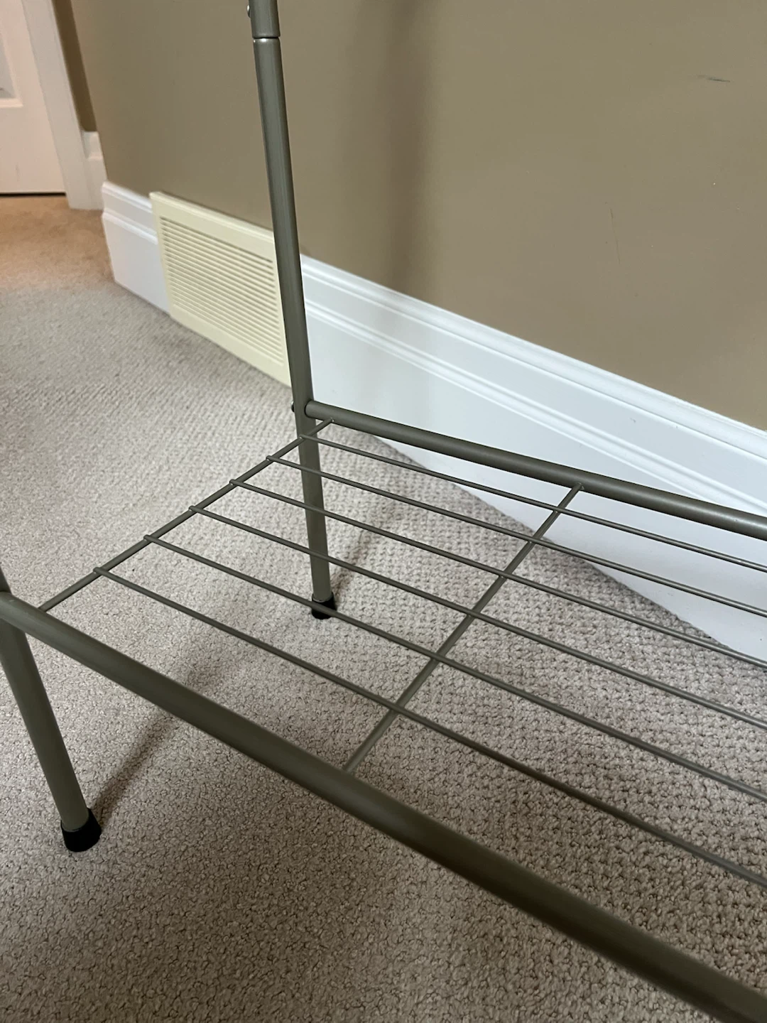 Freestanding Metal 3-Bar Towel Rack Stand - photo 3