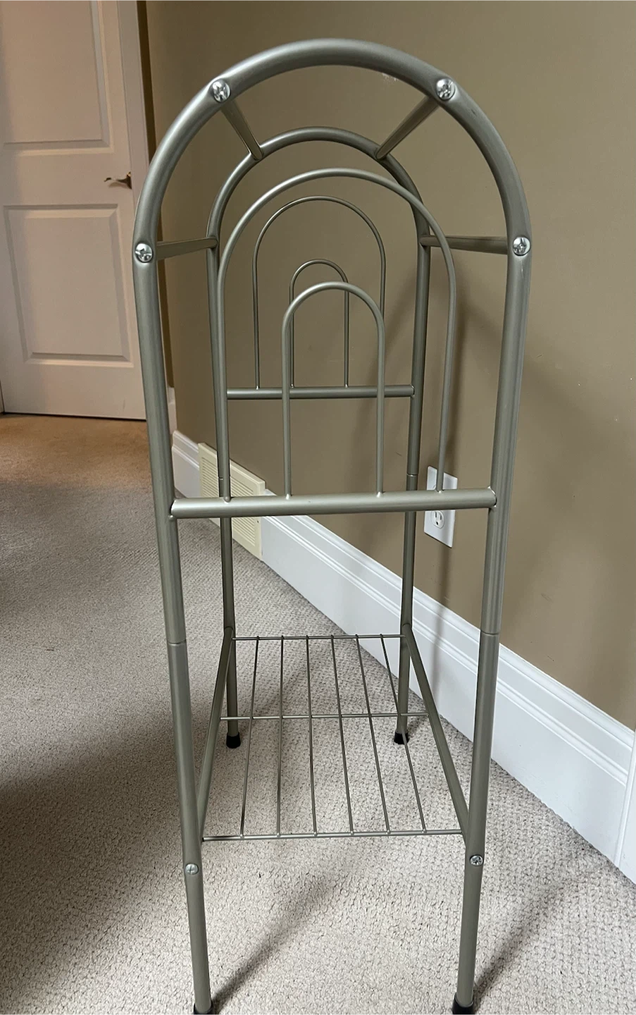 Freestanding Metal 3-Bar Towel Rack Stand - photo 4