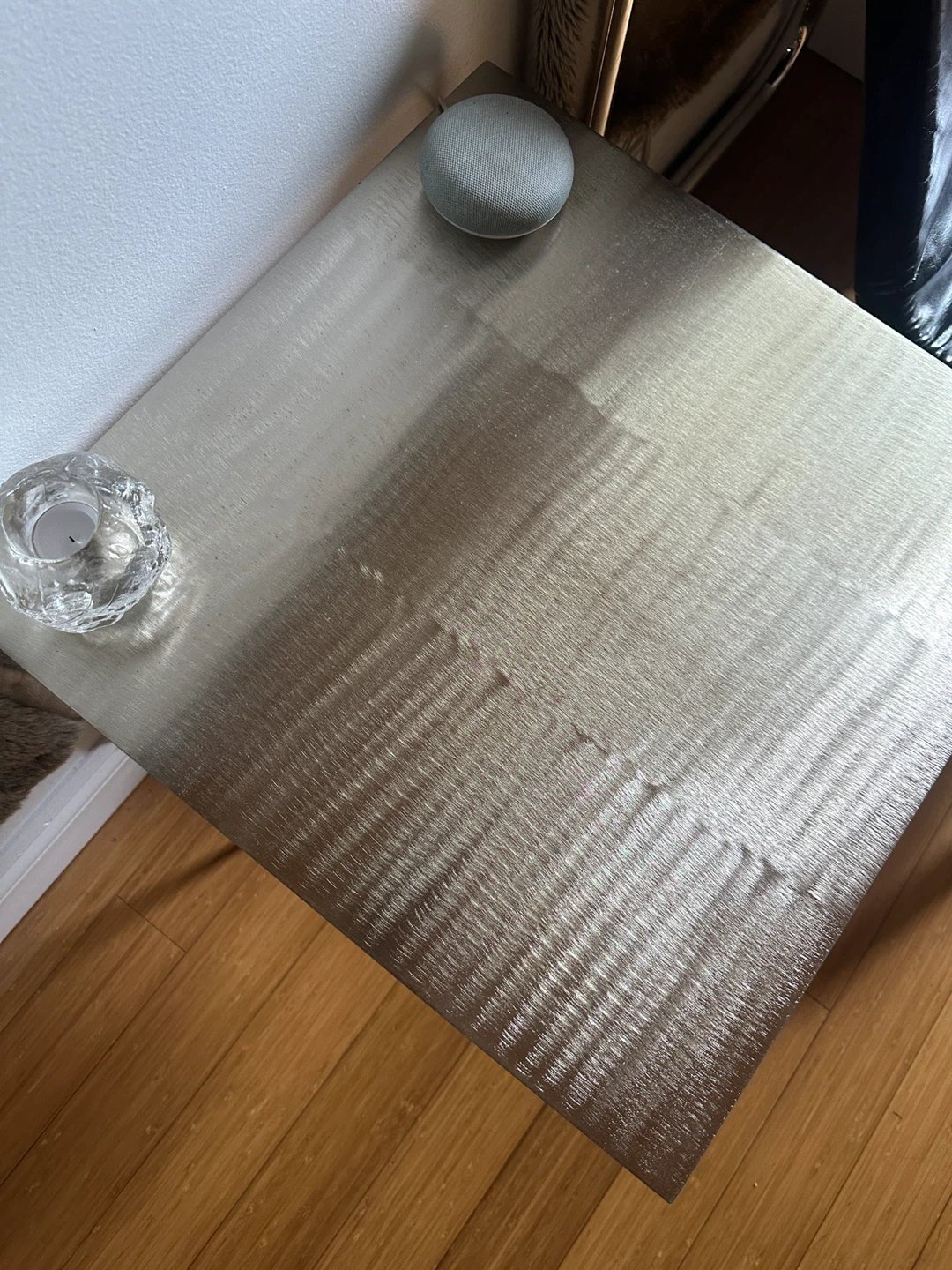 MINOTTI RODOLFO DORDONI LEGER STEEL SIDE COFFEE SOFA TABLE - photo 3