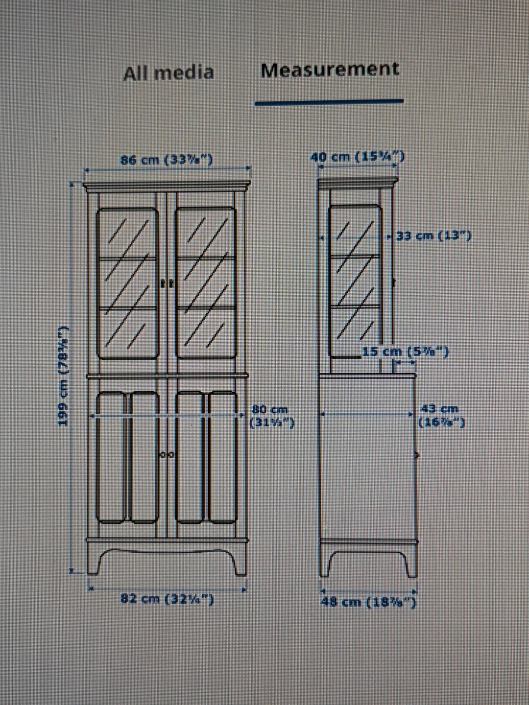 IKEA LOMMARP Cabinet with Glass Doors - photo 2