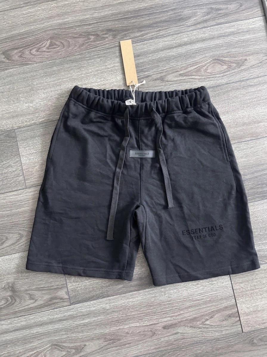 Essentials Fear of God Black Sweat Shorts Size M