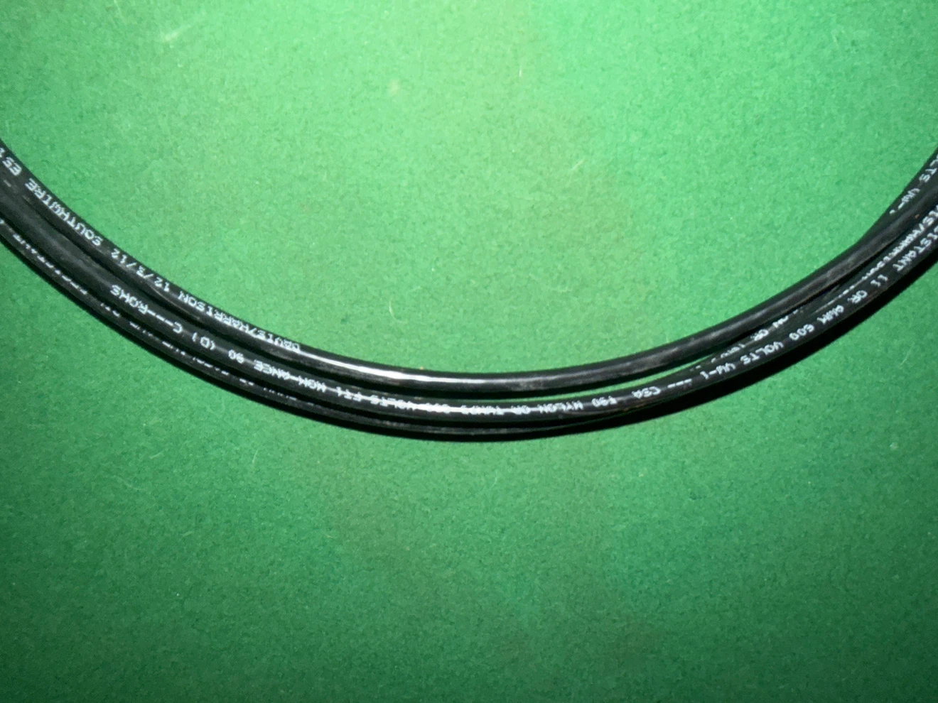 Black Electrical Wire 6 awg 5 meters southwire then t90 - photo 2