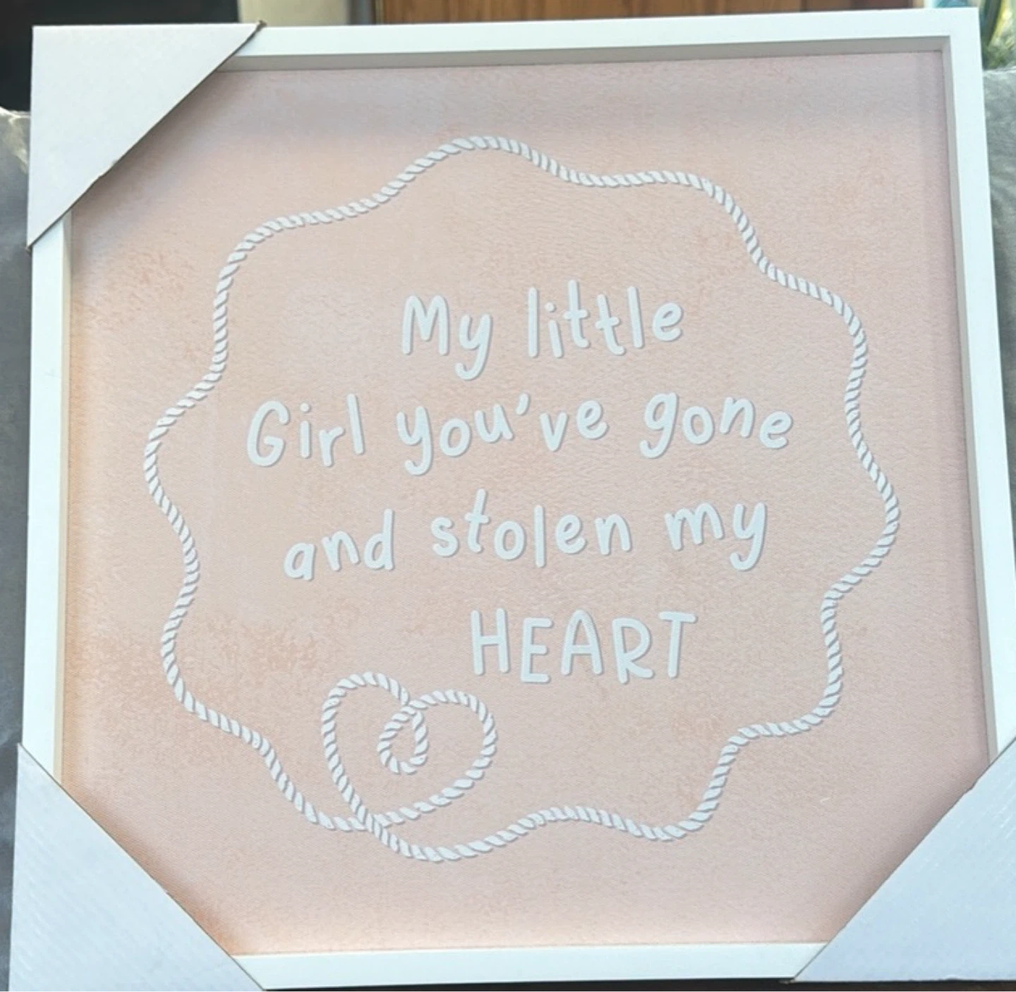 My Little Girl Stole My Heart Wall Art
