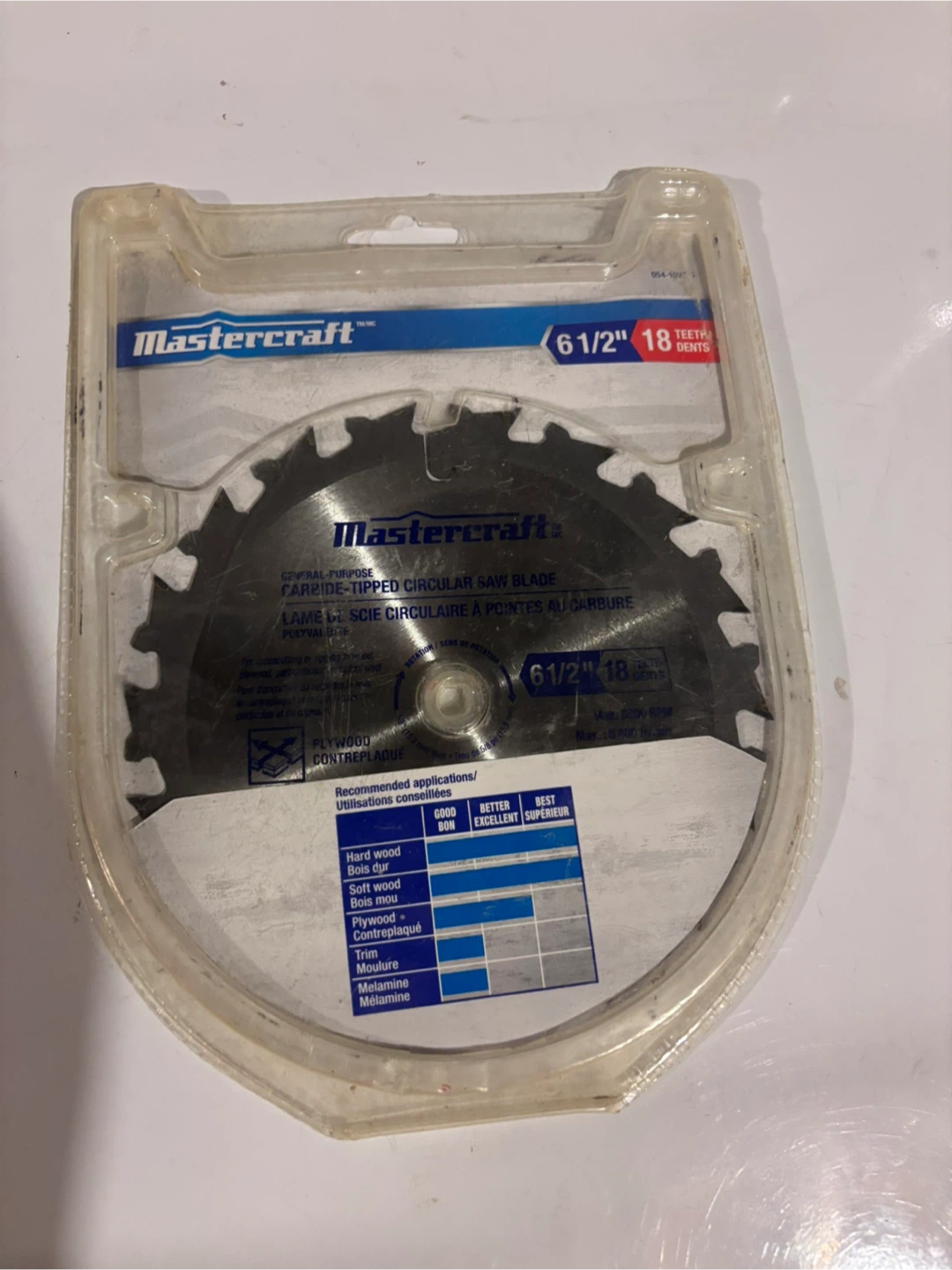 Mastercraft 6 1/2" Carbide-Tipped Circular Saw Blade