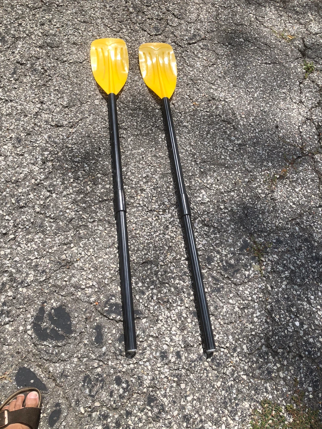Pair of Yellow Kayak Paddles (40 inch )
