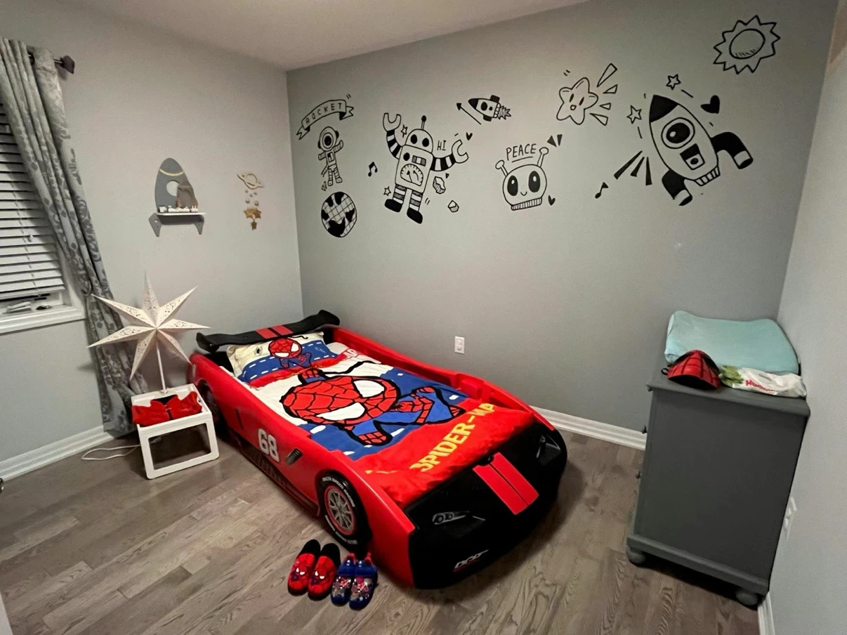 Children Race Car Twin Bed with mattress