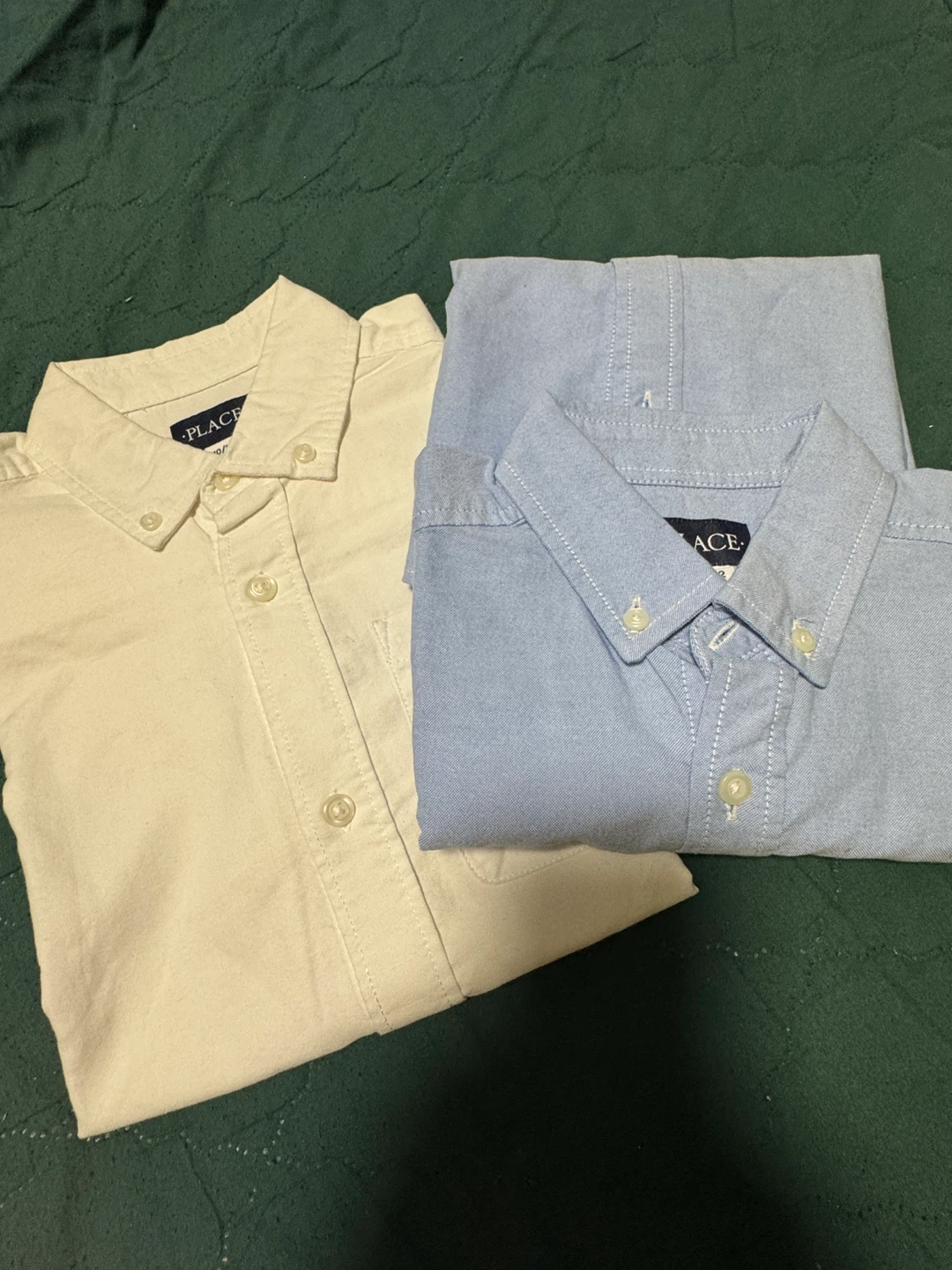 Brand New 10/12 Size Short Sleeve Button-Up Shirts - Set of 2