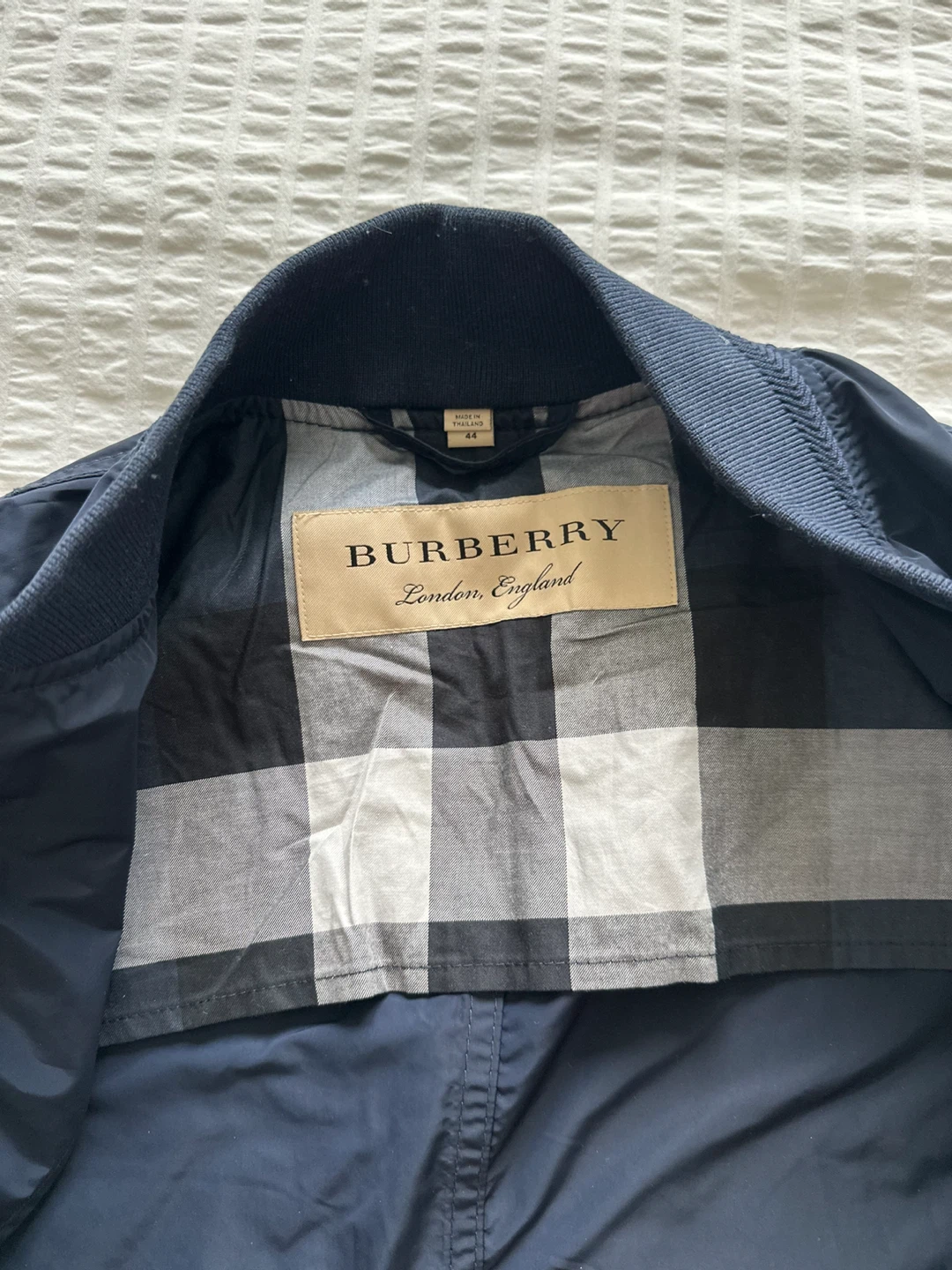 Burberry Bomber Jacket Navy & Olive Green - photo 2
