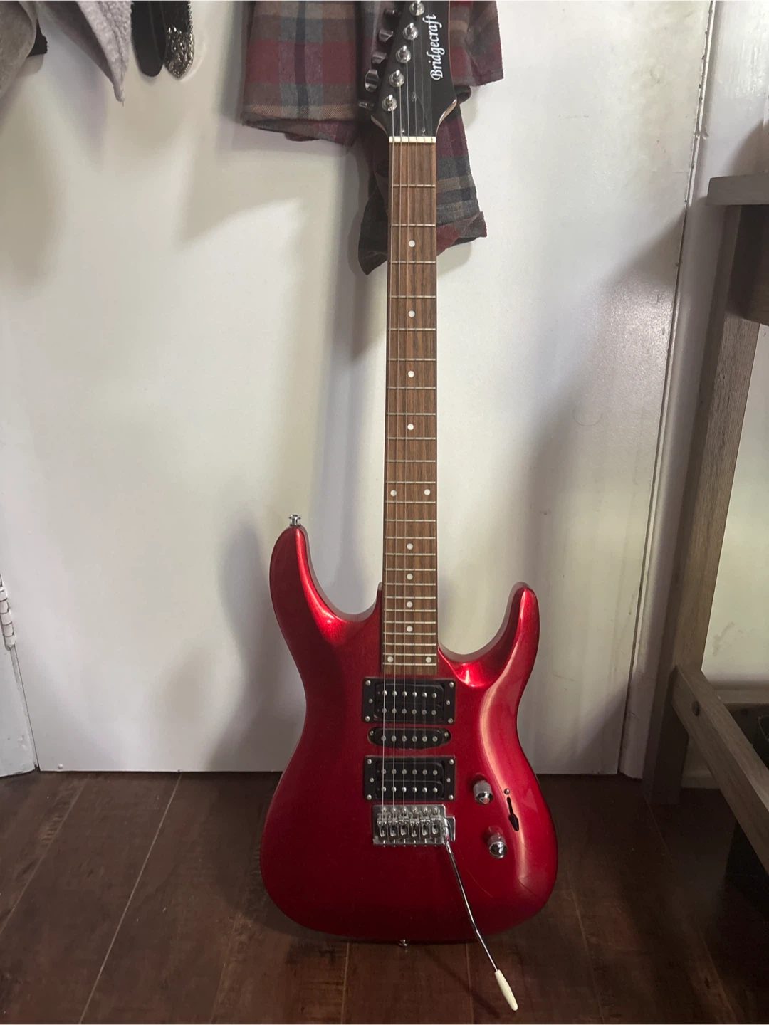 Bridgecraft Red Electric Guitar