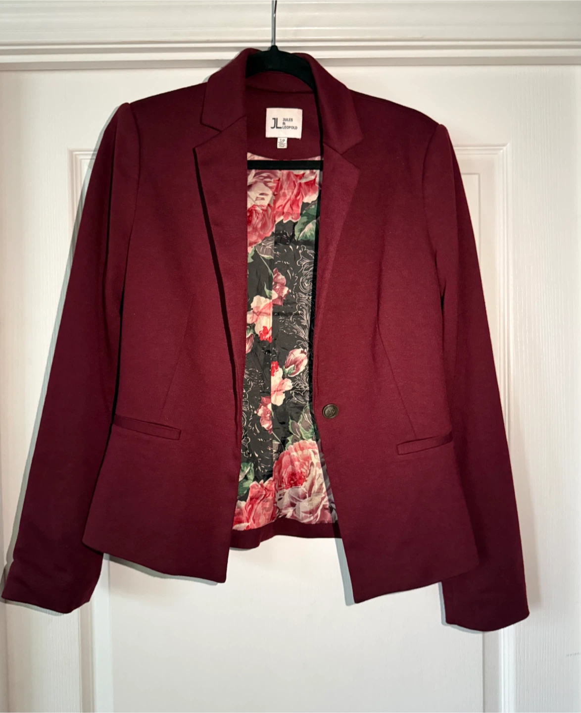 Jules & Leopold Burgundy Blazer