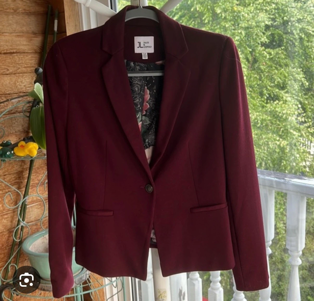 Jules & Leopold Burgundy Blazer - photo 4