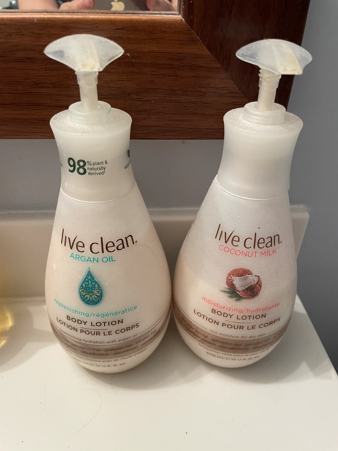 Live Clean Argan Oil & Coconut Milk Body Lotion Set