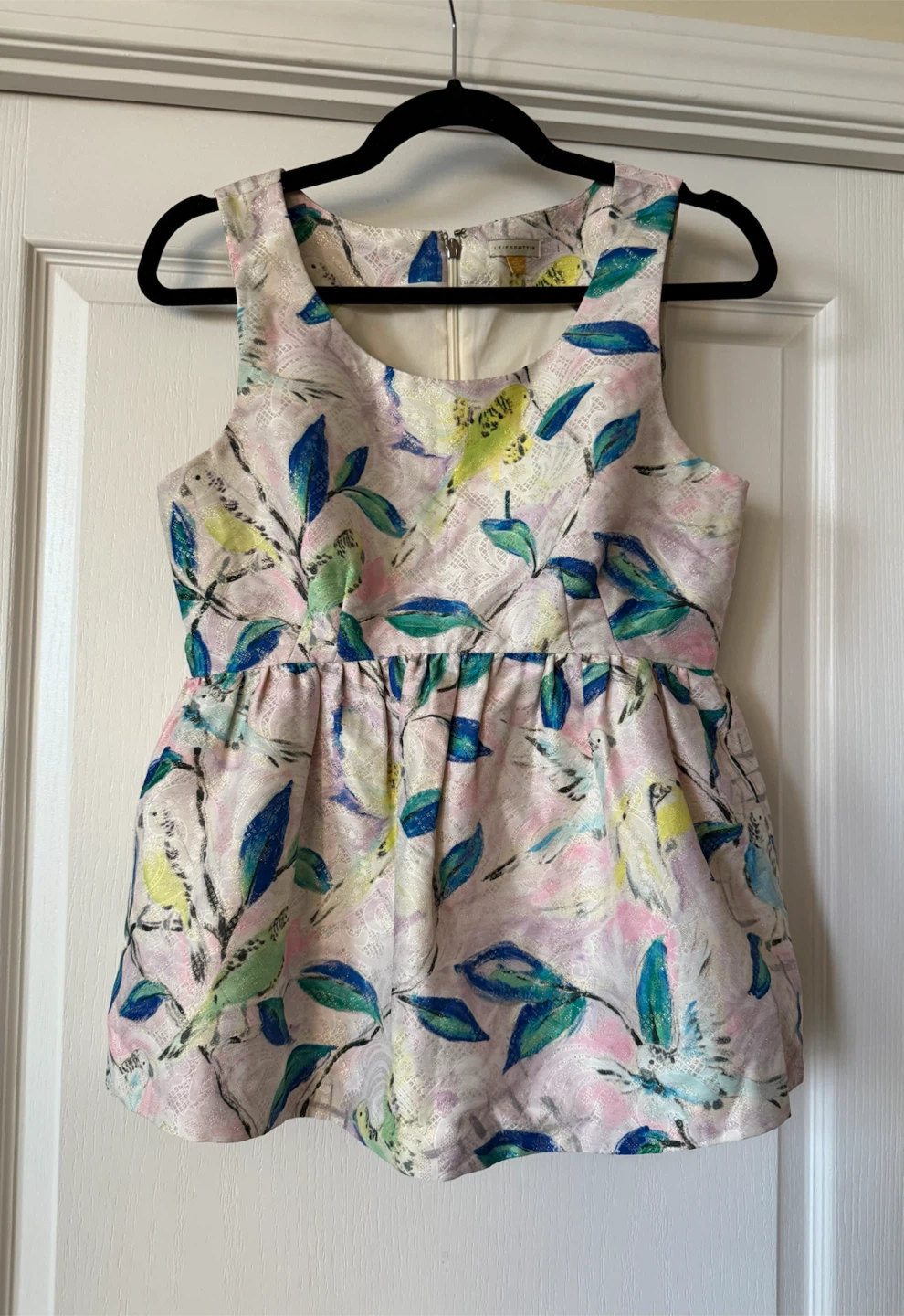 Leifsdottir Floral Print Sleeveless Top