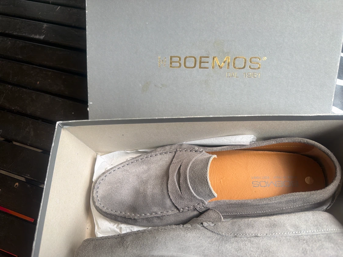 Boemos Grey Suede Loafers - Size 43 - photo 2