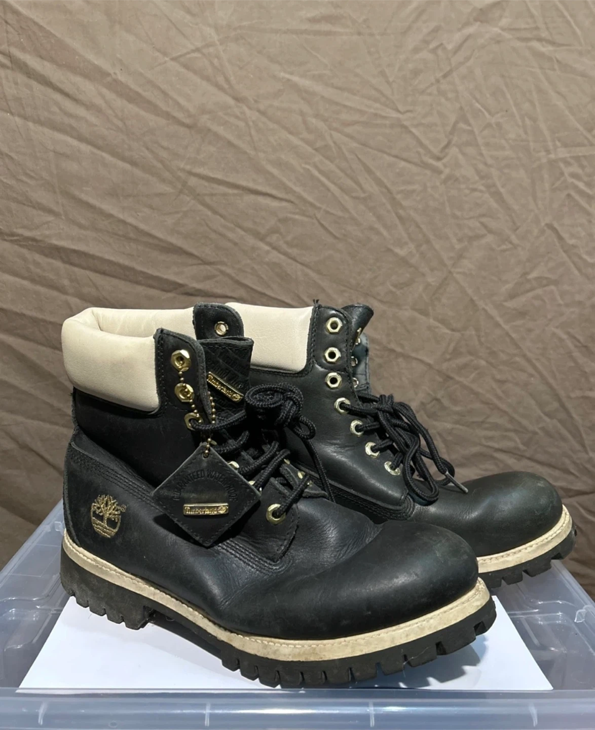 Timberland Black Leather Work Boots - photo 2