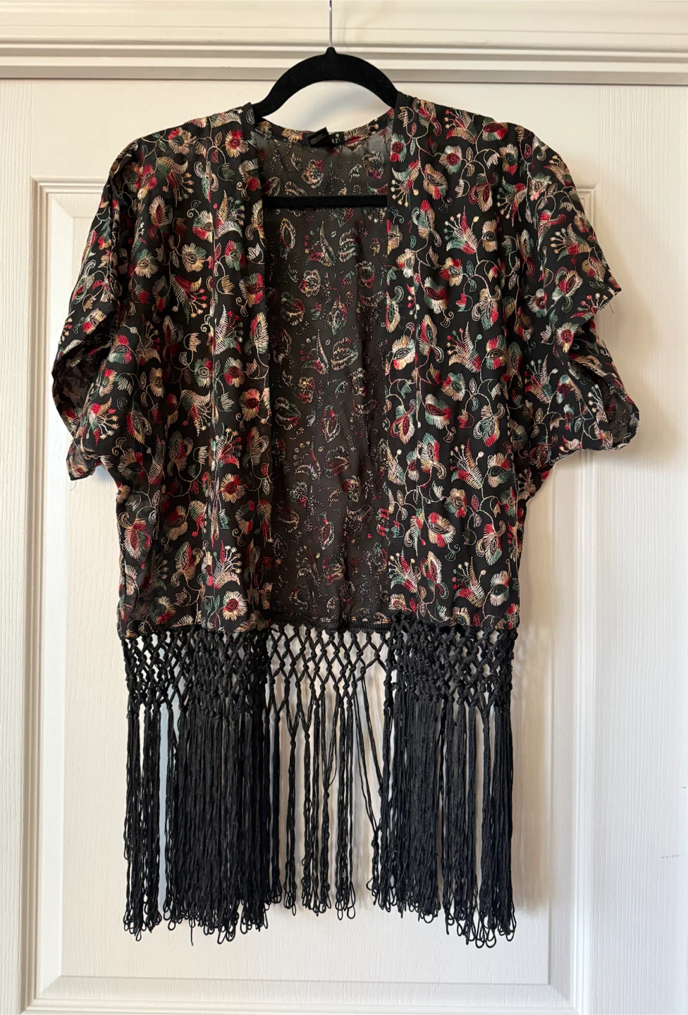 Forever 21 Kimono with Fringe - Size L