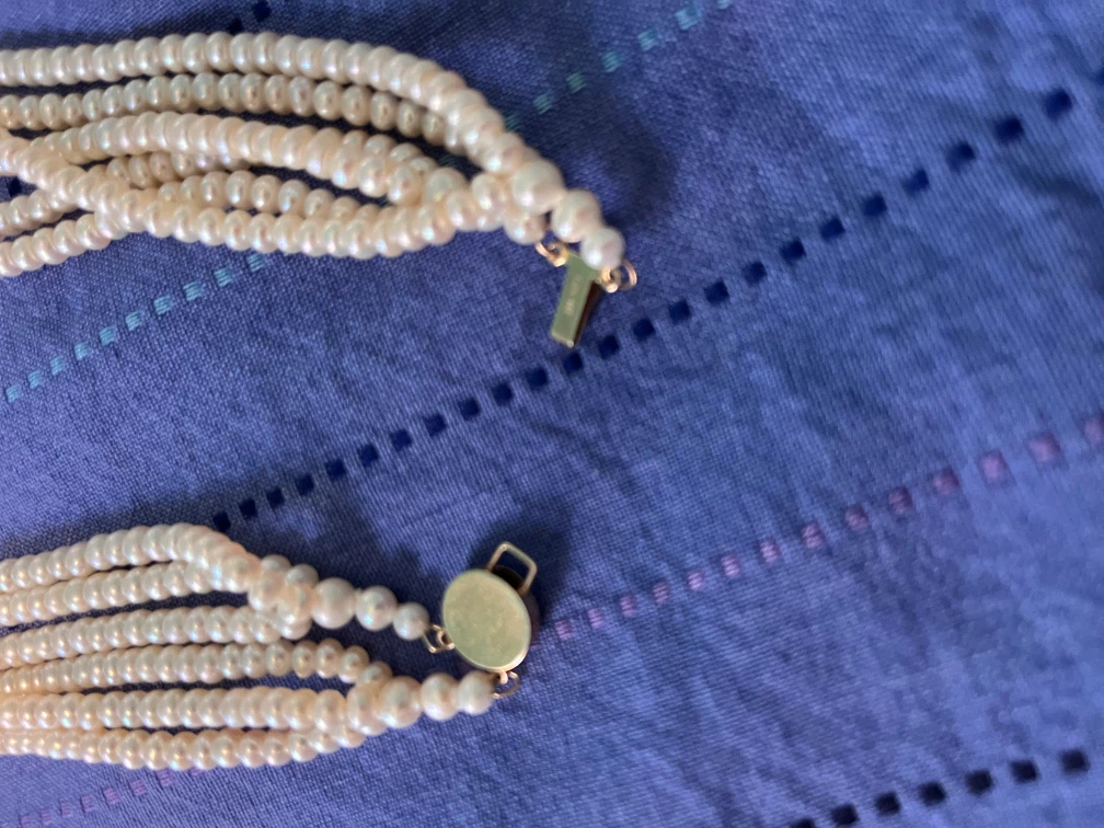6-strand freshwater pearls w/14k gold Clasp - photo 5
