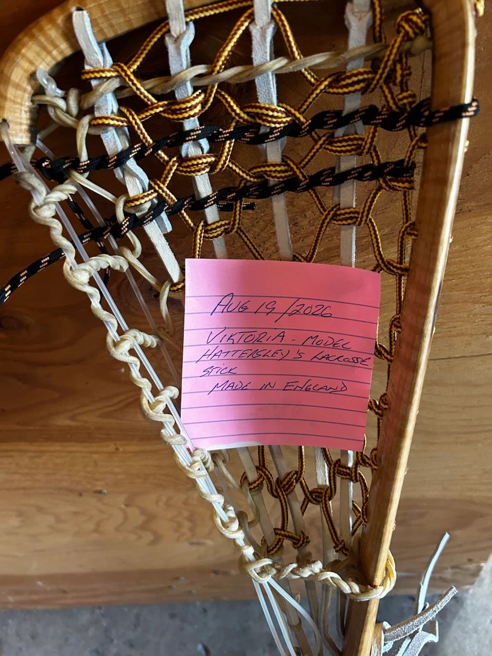 Wooden Lacrosse stick