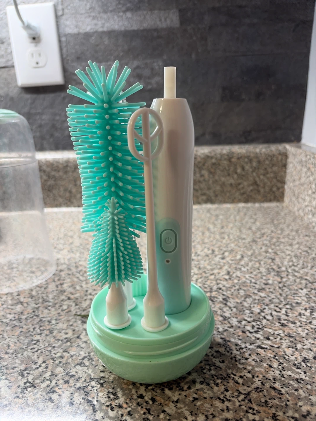 Silicone Bottle Brush Set with Dryer Stand - photo 2