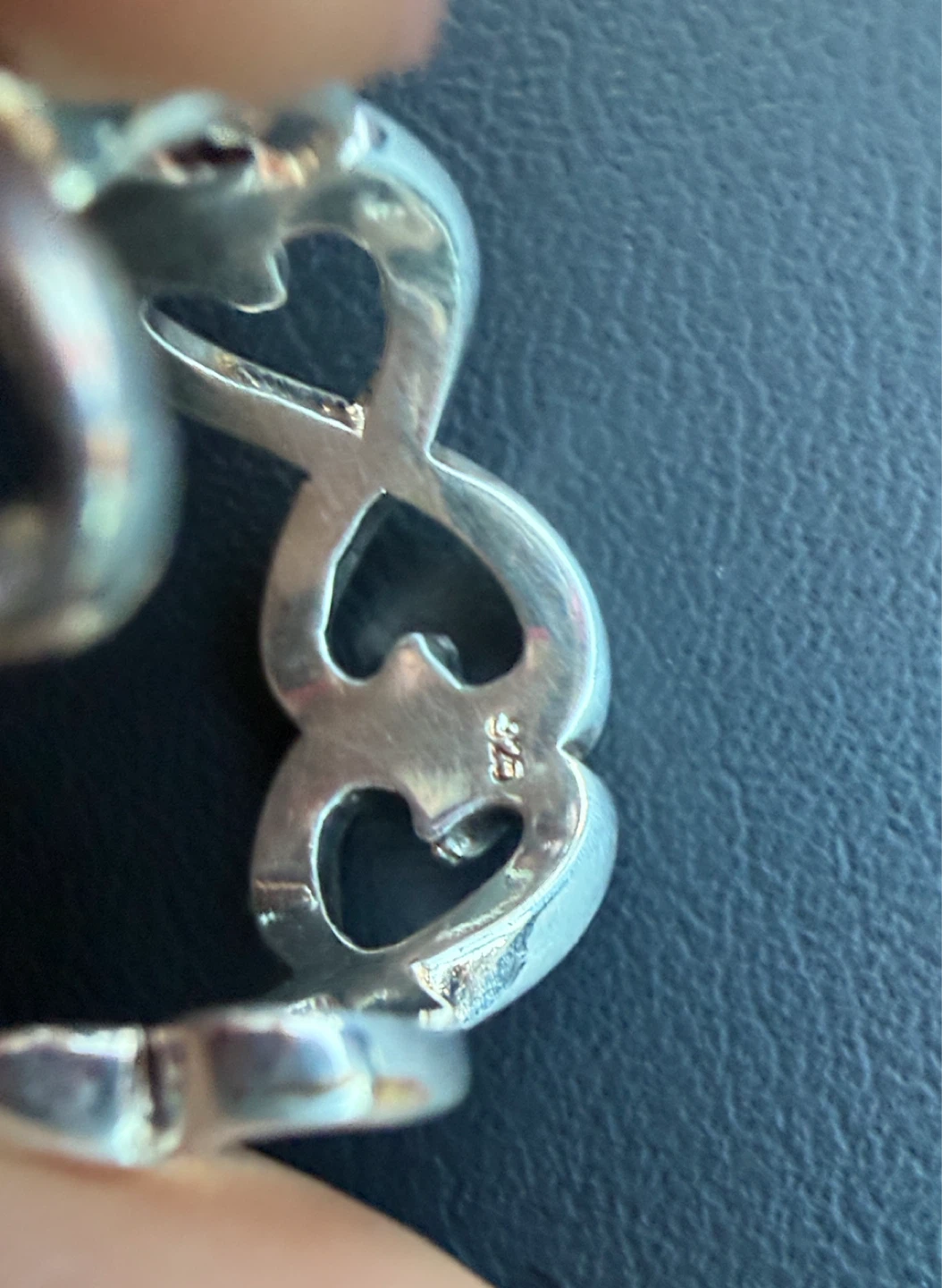 Open Heart Infinity Ring Silver 925 - photo 2
