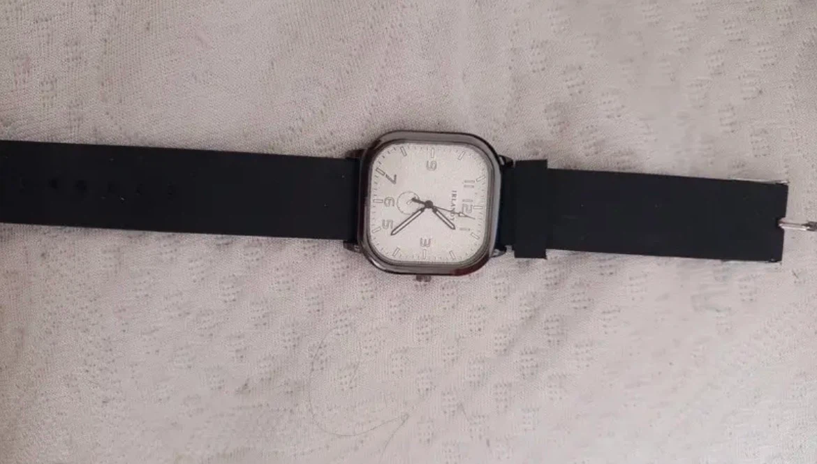 IRLANDY Watch - Black Band, White Face - photo 3