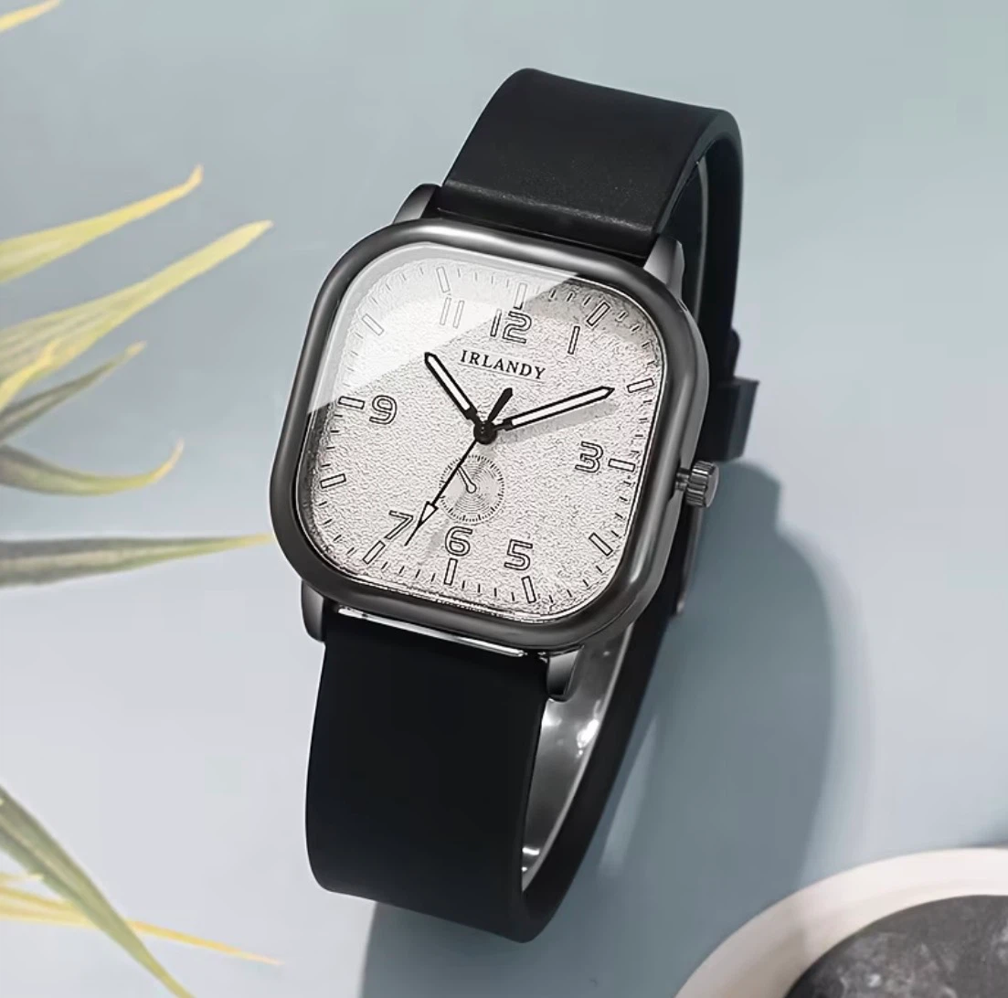 IRLANDY Watch - Black Band, White Face - photo 4