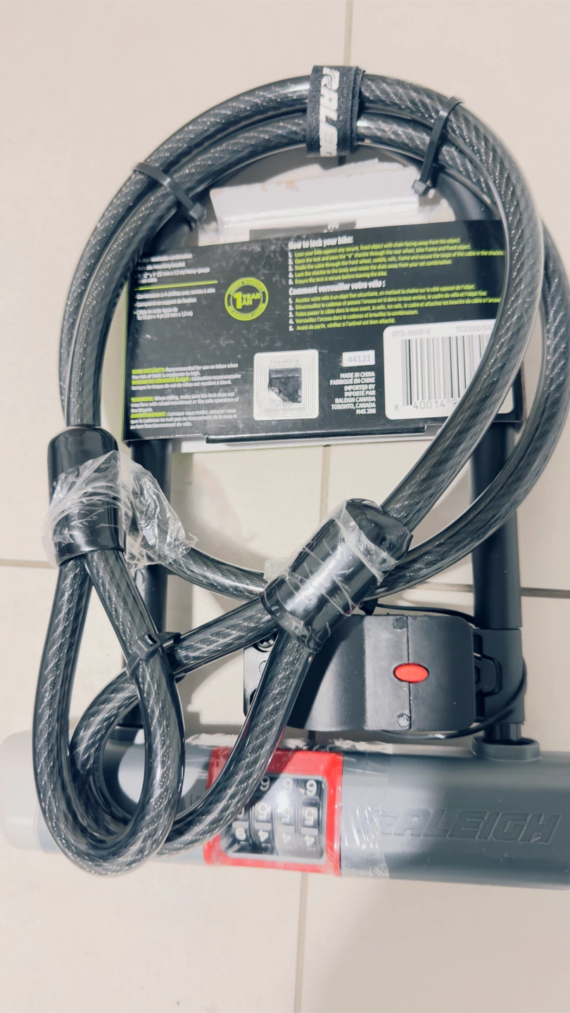 Raleigh Cable Bike Lock with Combination