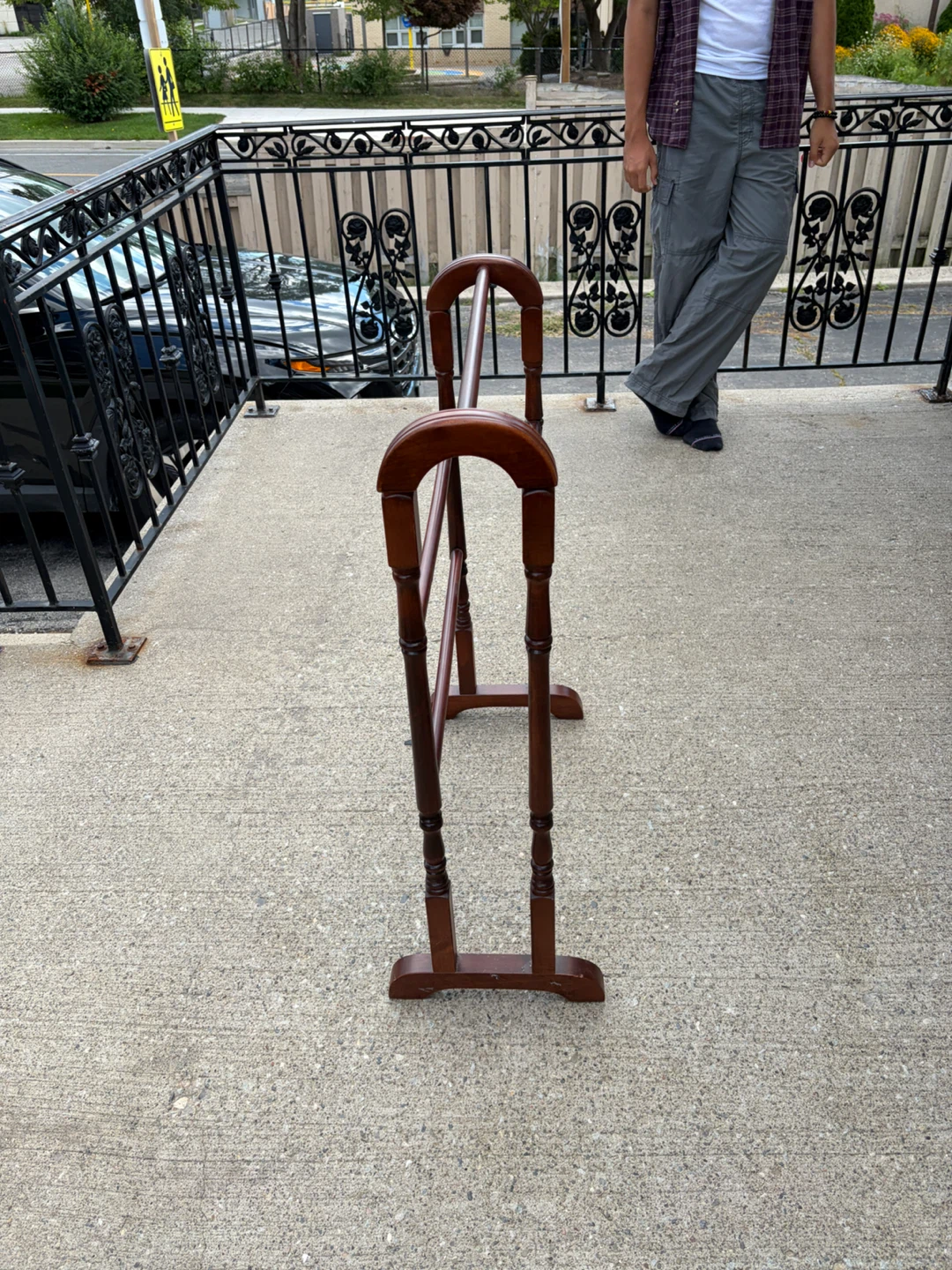 Wooden Quilt Rack / Towel Holder - photo 4