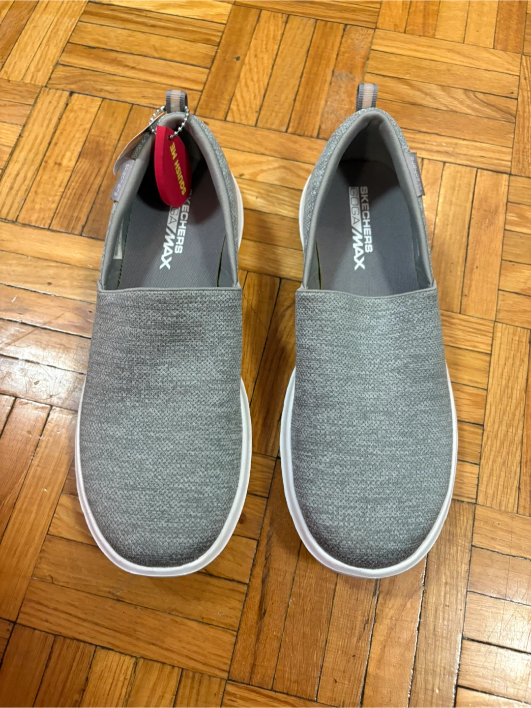 New Skechers Go Walk Max Grey Slip-On Shoes Women's